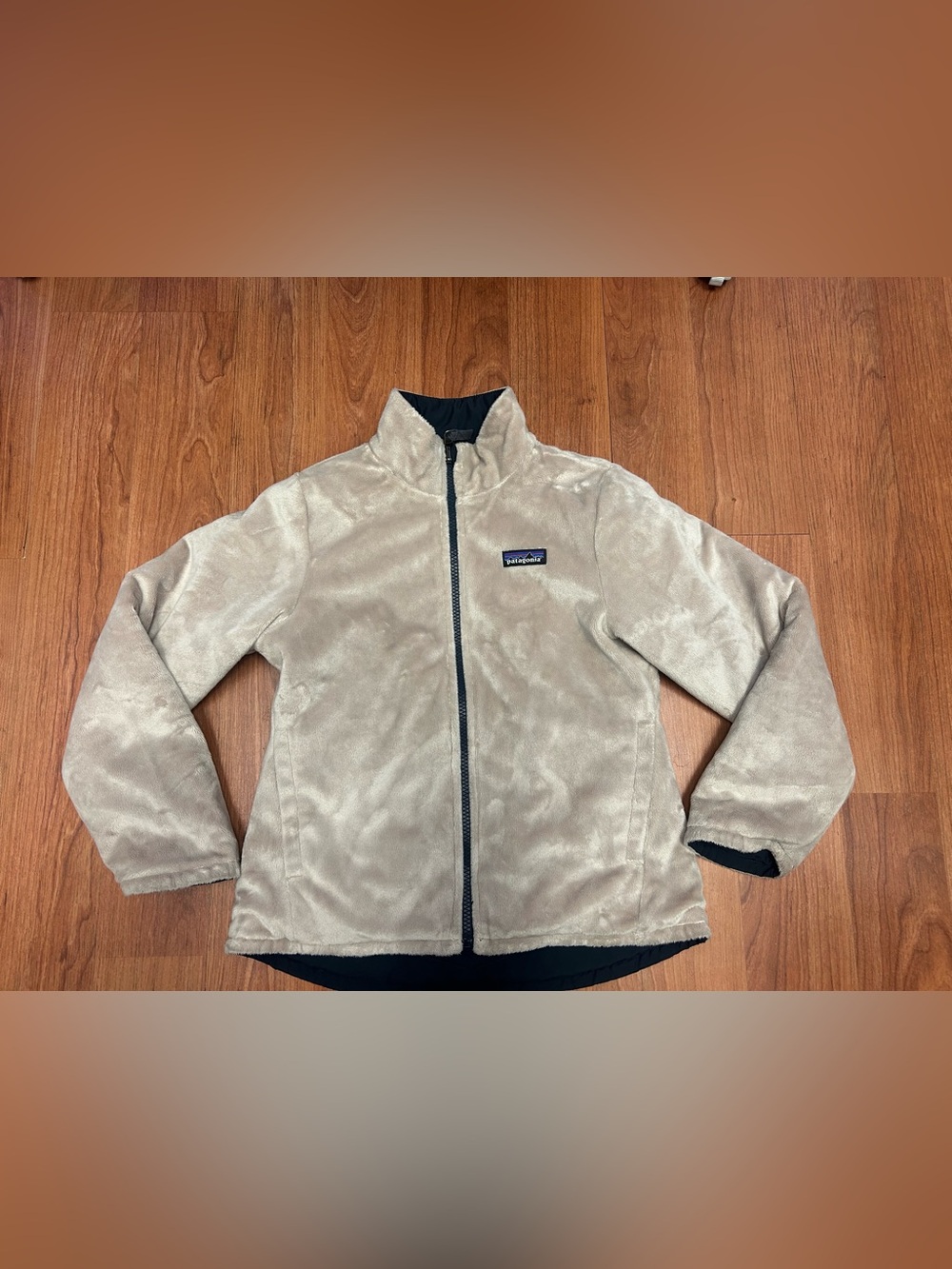 Patagonia REVERSIBLE Girls Snow Flower Jacket Coat Size 10 Large (Cut Tags)